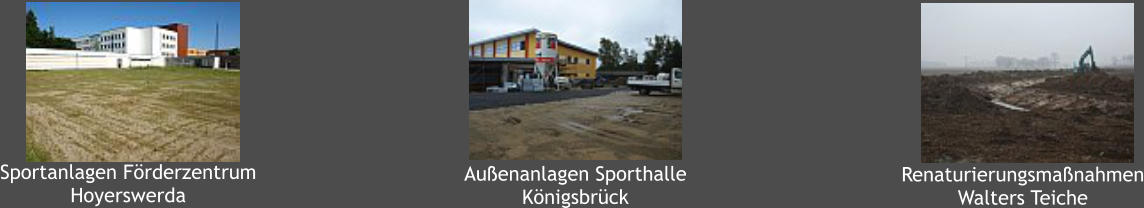 Sportanlagen Frderzentrum Hoyerswerda Auenanlagen Sporthalle Knigsbrck Renaturierungsmanahmen Walters Teiche